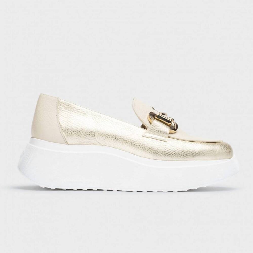 NEW WONDERS women's max platino loafer in gold